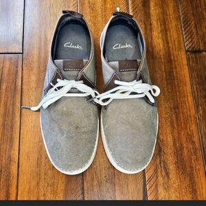 Clarks Men's Brown and Gray Boat Shoes